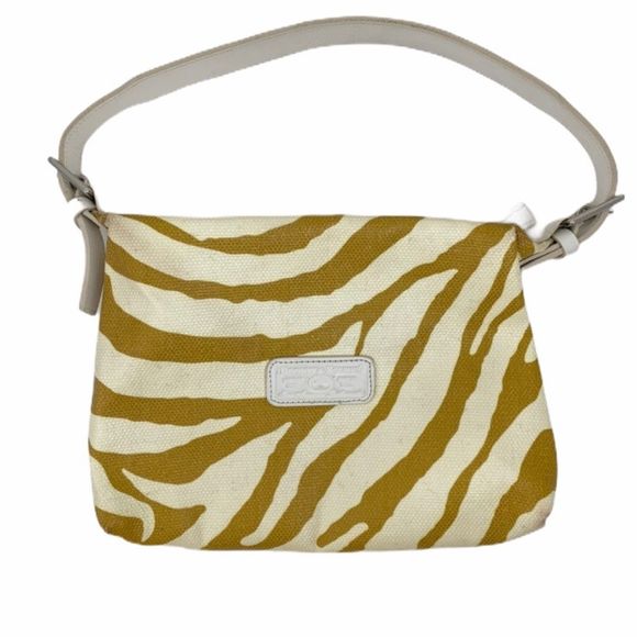 Dooney & Bourke Coated Cream & Gold Small Handbag - Picture 1 of 7